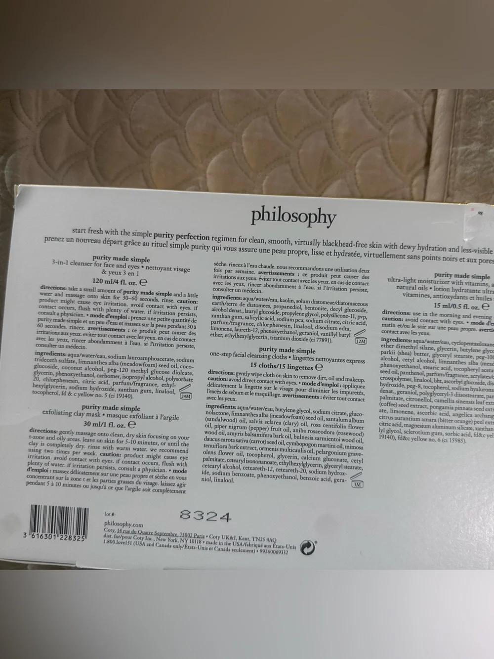 Purity by philosophy gift box